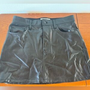 Abercrombie & Fitch Faux Leather Skirt